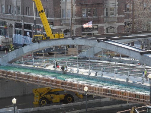 Virginia Street Bridge work site in Reno, Nevada