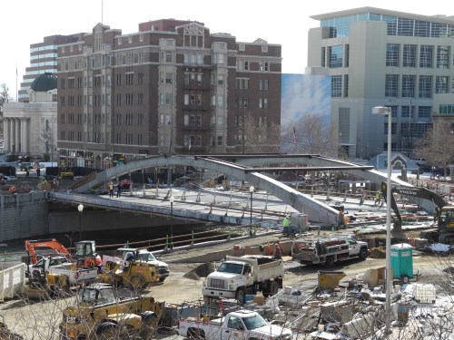 Virginia Street Bridge work site in Reno, Nevada