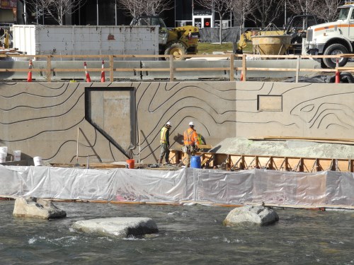 Virginia Street Bridge work site in Reno, Nevada