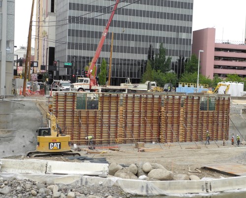 Virginia Street Bridge site work, Reno, Nevada